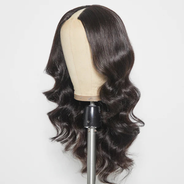 Indian Deep Wavy V-Part Wig